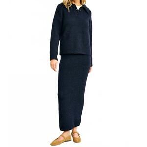 NEW LINE AND DOT women's hart skirt in navy